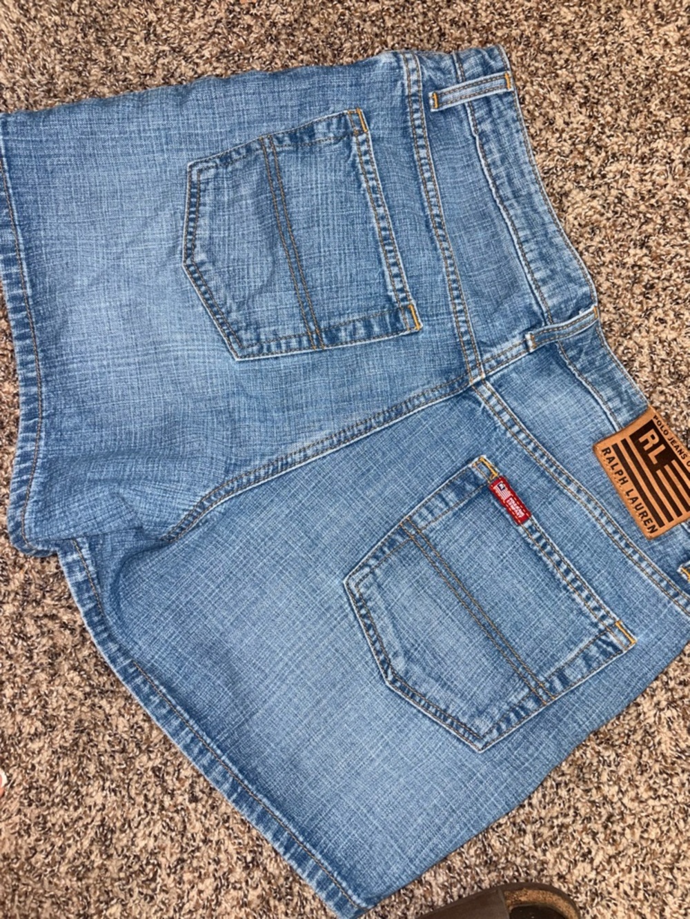 Ralph Lauren Light Blue Denim Shorts with RL Patch